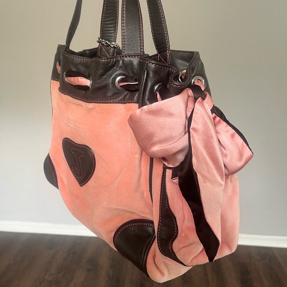 Juicy Couture Pink and Brown Tote Bag - Picture 4 of 13